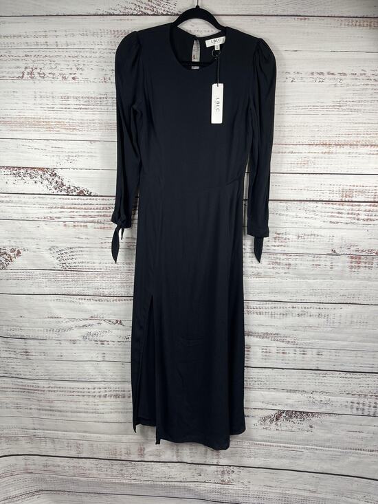 LBLC the label Dresses & Skirts - LBLC The Label Dress Women's Small Black Cutout Back Puff Sleeve Maxi Side Slit